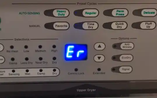 Error code from the wrong control board